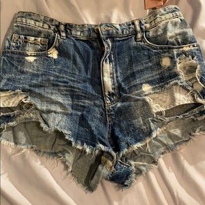 Garage high waisted shorts